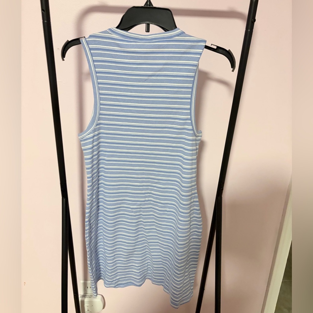 Wild Fable Sleeveless Button-Front Ribbed Mini Skater Dress Size L NWT - Picture 5 of 8